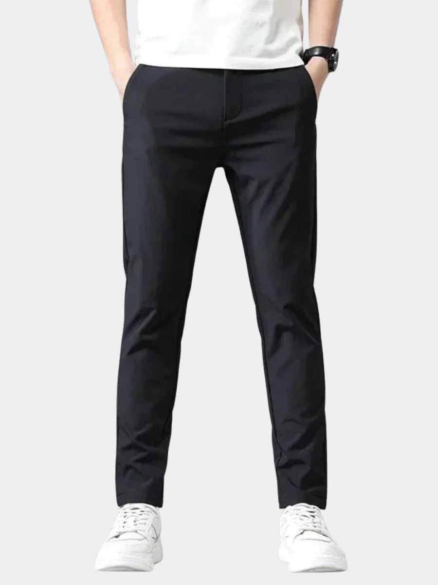 Pantalon slim extensible taille élastique