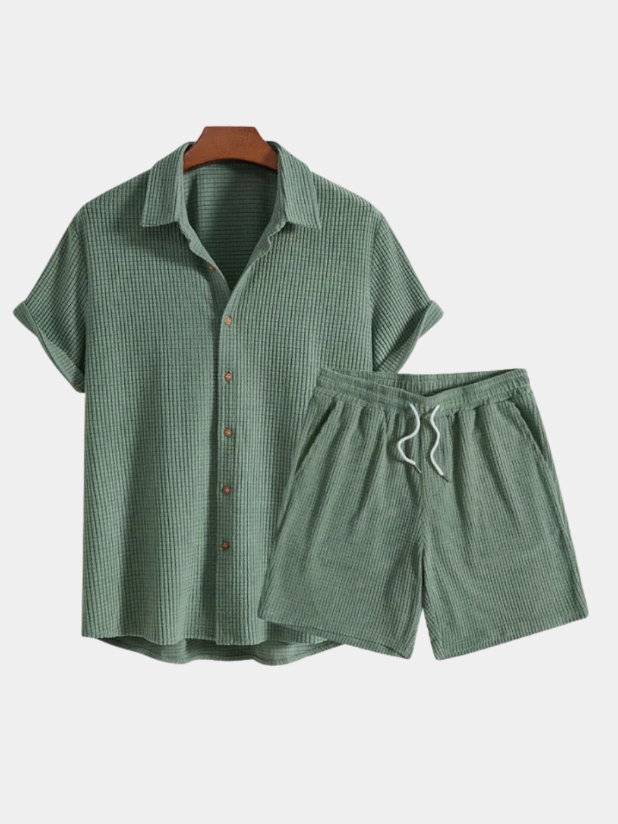 Ensemble chemise et short en maille