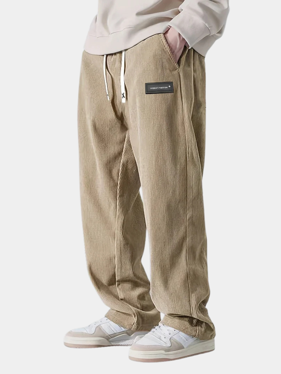 Pantalon en velours côtelé confortable au style intemporel homme – Singer