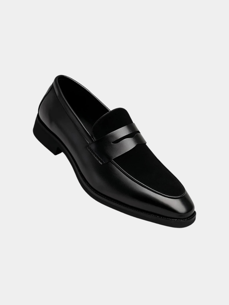 Mocassins aspect daim à bride
