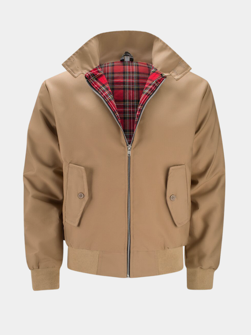 Blouson classique à doublure tartan