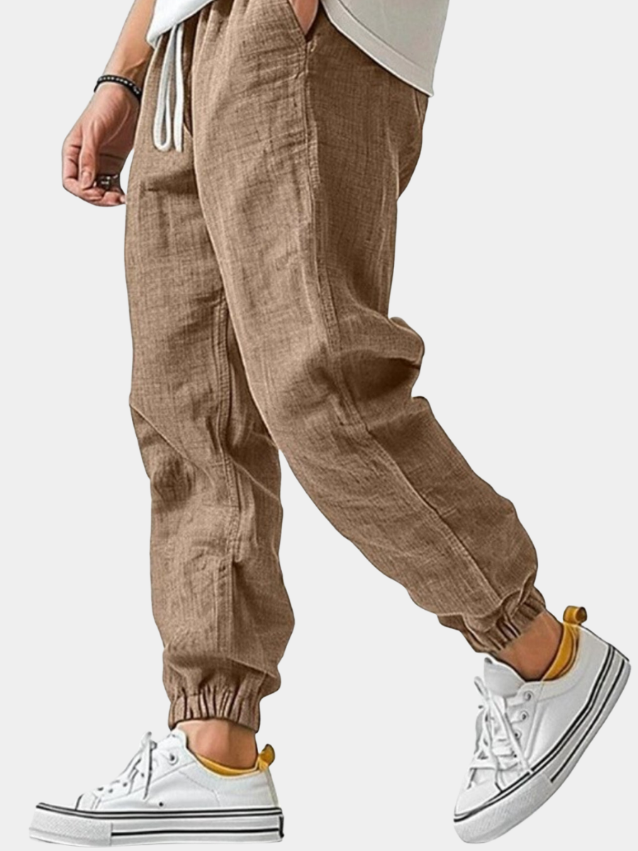 Jogger aspect lin vert clair