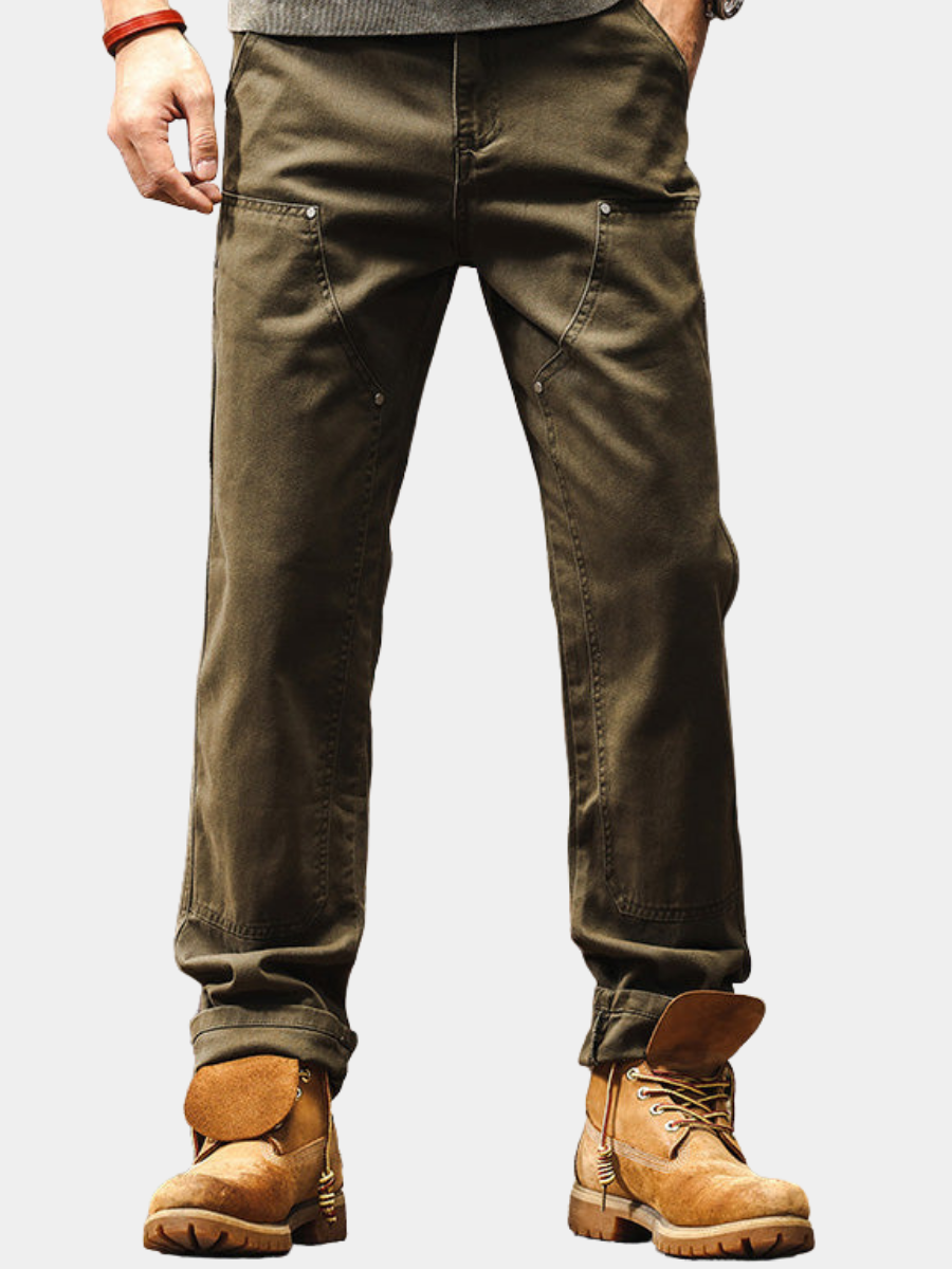 Pantalon utilitaire en coton coupe confortable liberté de mouvement homme – Ambarès