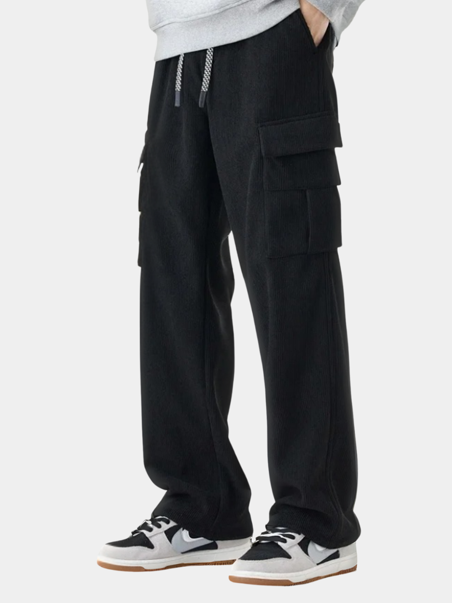 Pantalon cargo ample à poches multiples