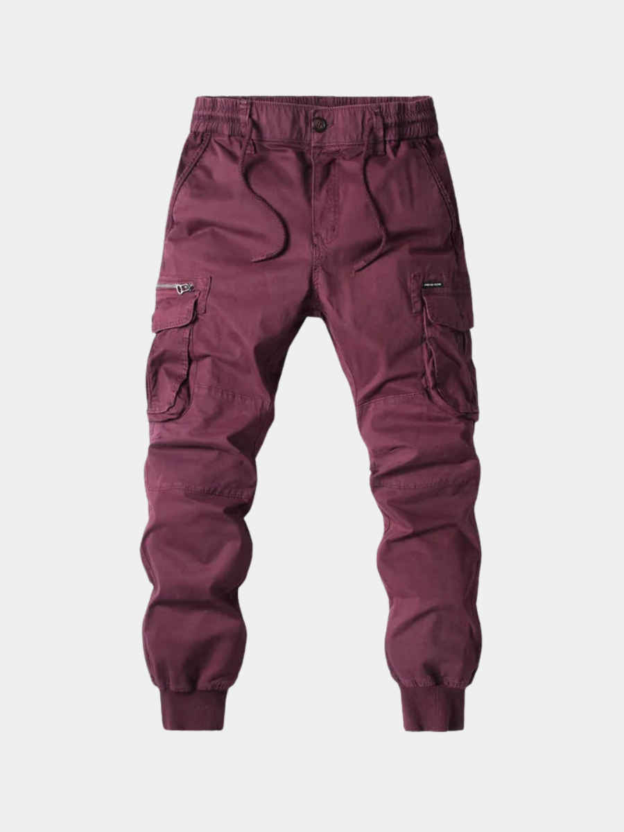 Pantalon jogger cargo à poches utilitaires bas resserrés homme – Beuvron