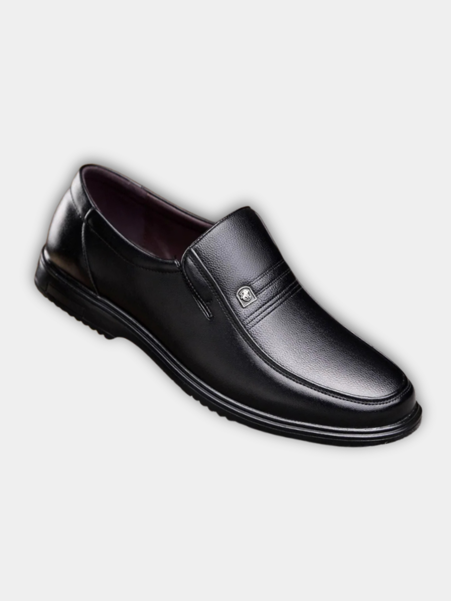 Mocassins effet cuir lisse semi-brillant