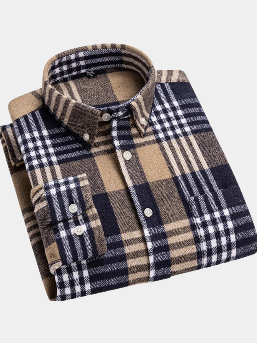 Chemise à carreaux coupe moderne style classique homme – Argentan