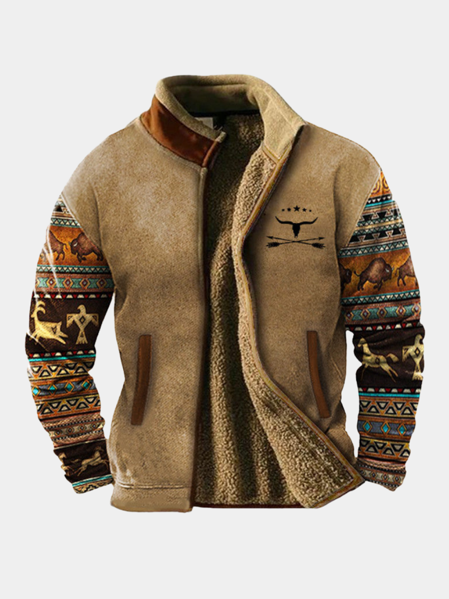 Veste en polaire douce chaude coupe confort style chic intemporel homme – Valençay