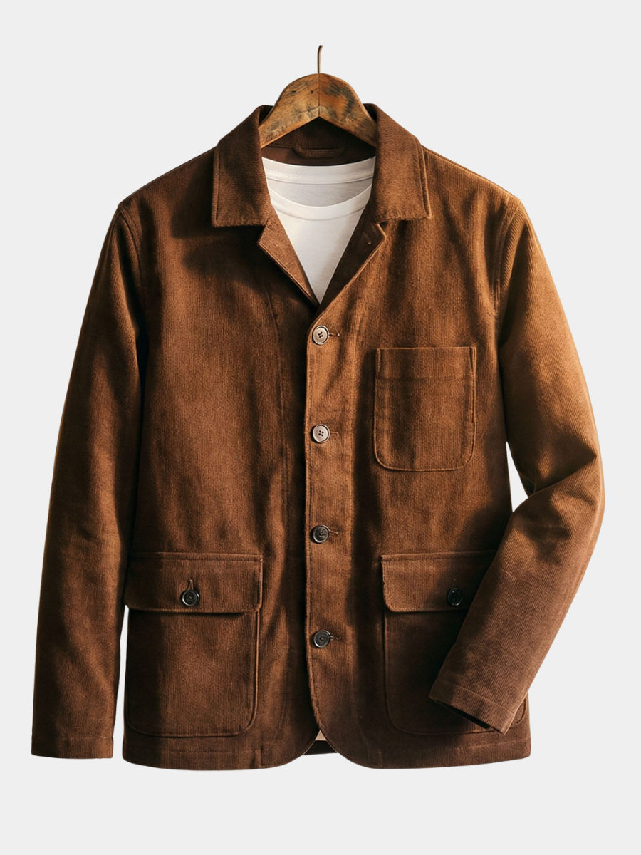 Veste utilitaire boutonnée à poches