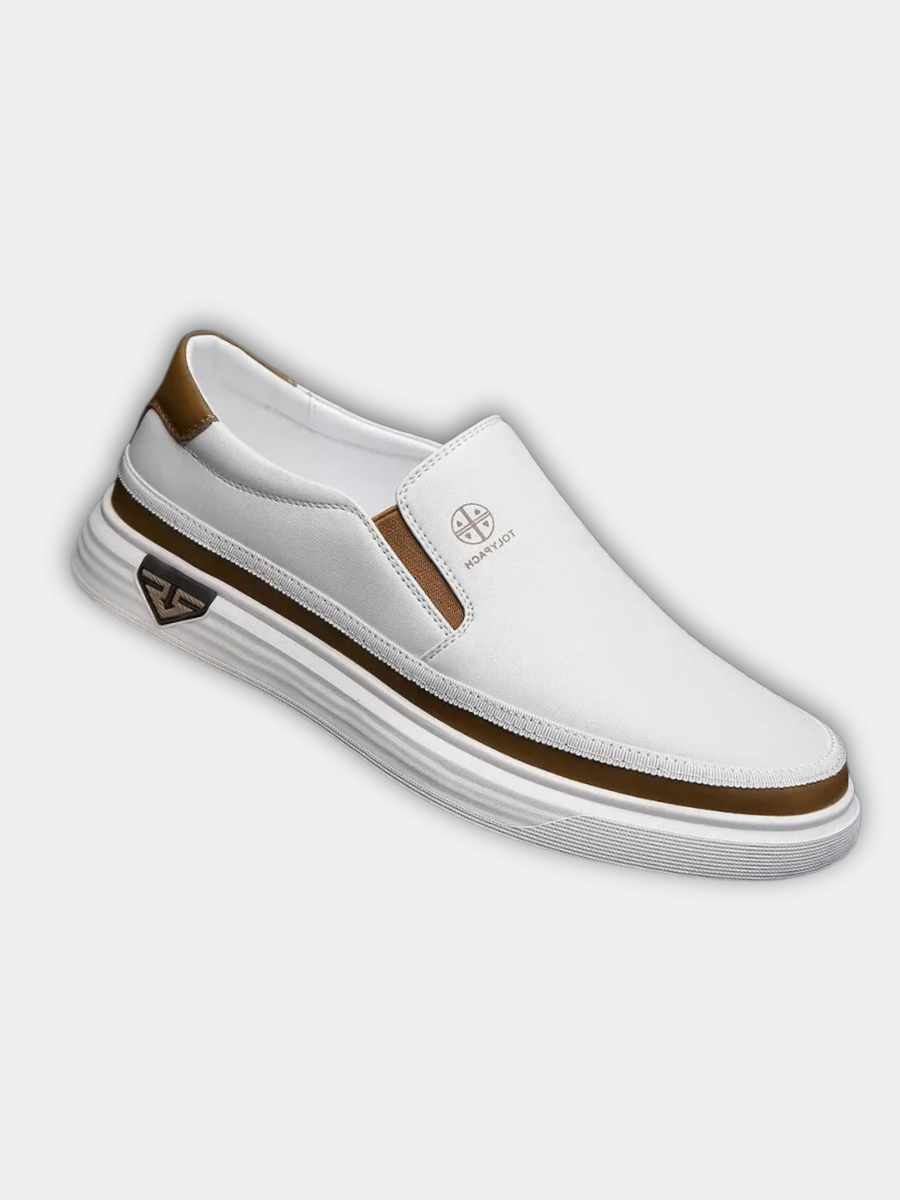 Mocassins en cuir urbains à enfiler coupe sobre et soignée homme – Cazaux