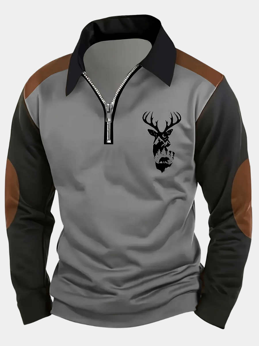 Pull d'automne en maille chaude coupe confortable col rond homme – Isigny