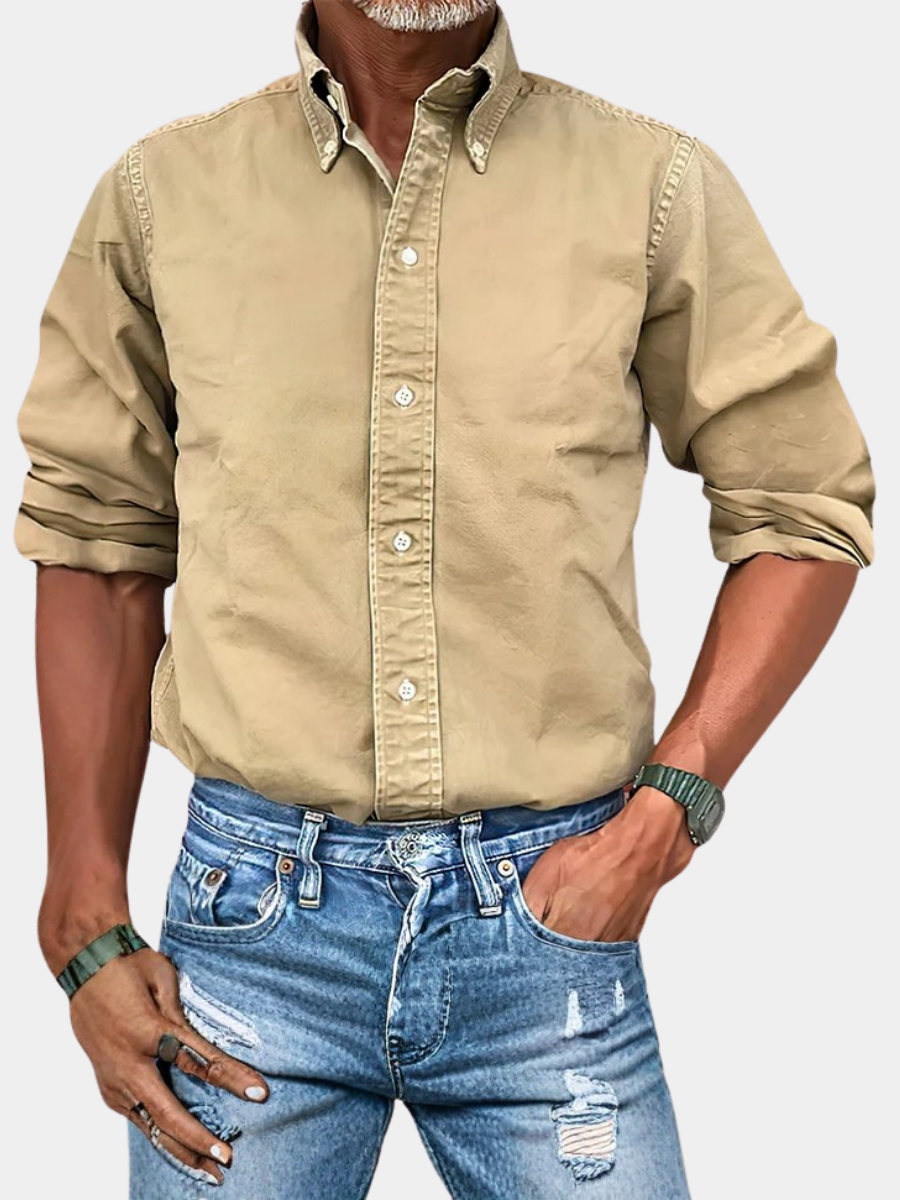Chemise manches longues coupe ajustée