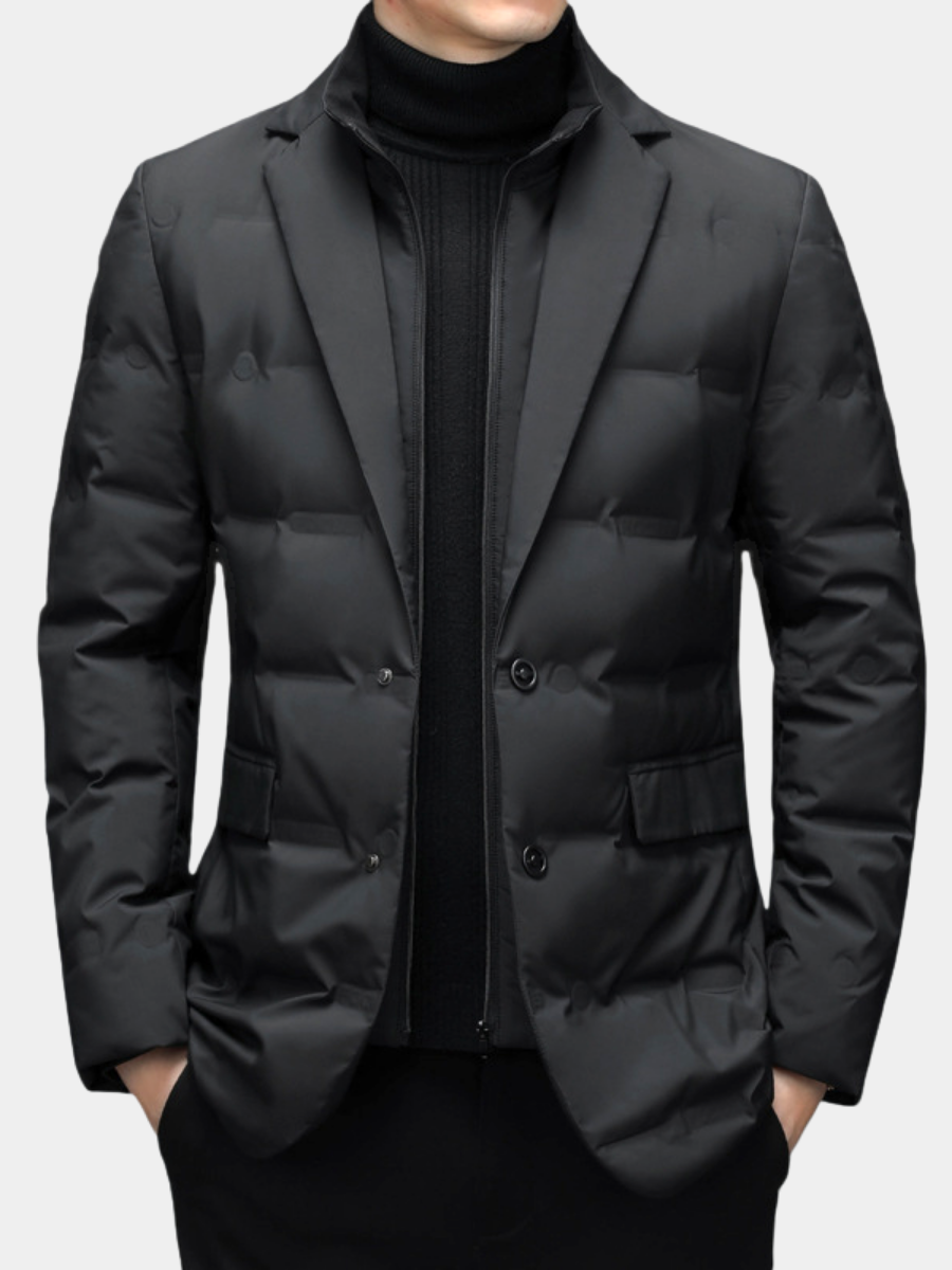 Veste coupe-vent urbaine zip et boutons