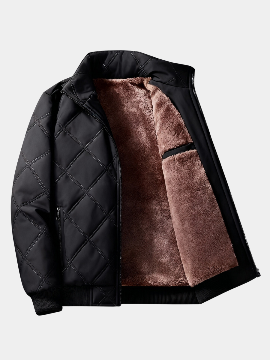 Veste matelassée zippée doublure polaire