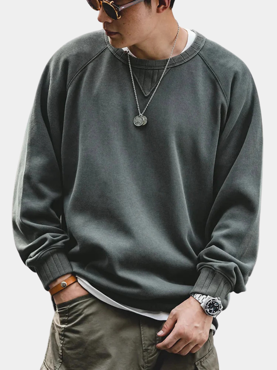 Pull col rond esprit universitaire
