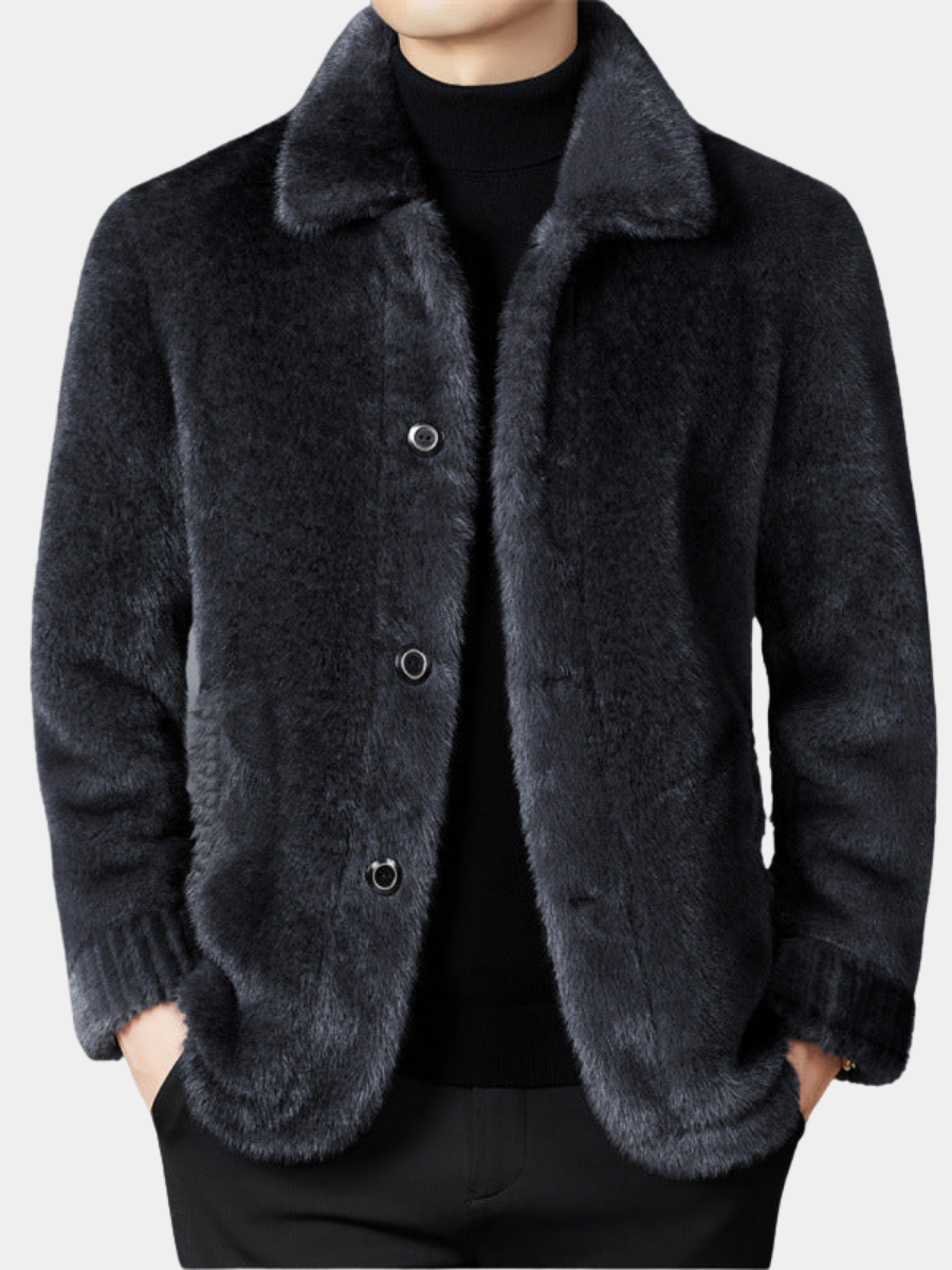 Manteau effet fourrure au toucher doux