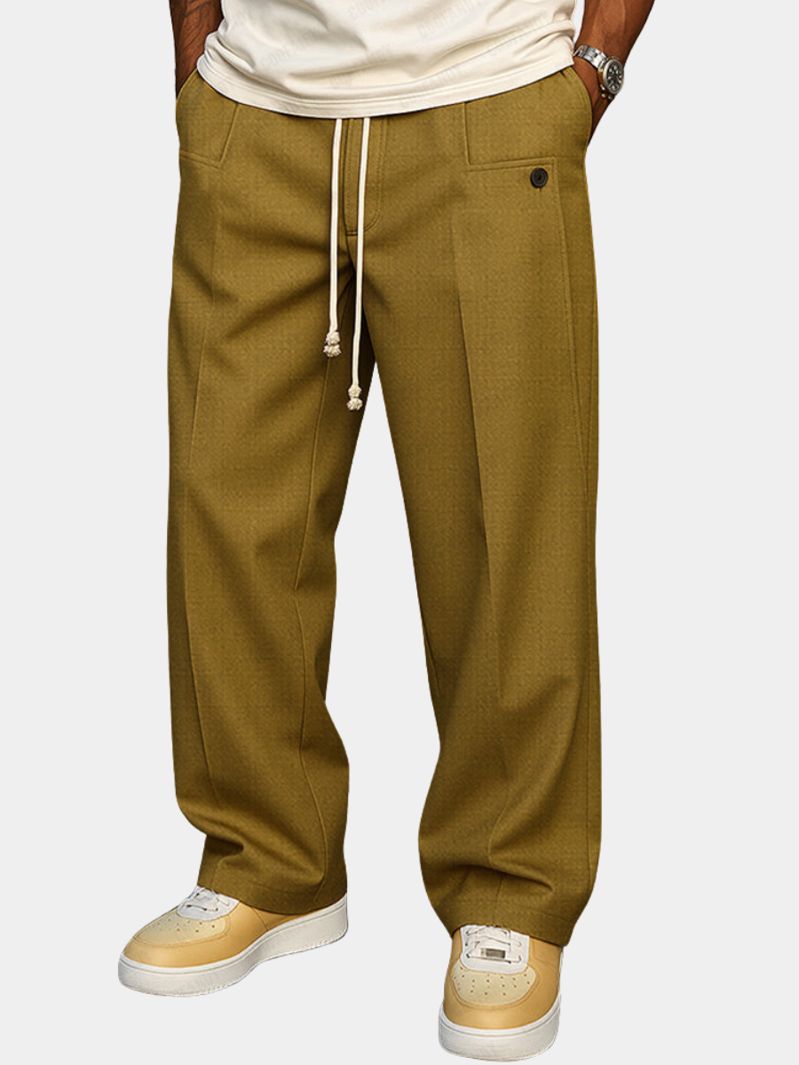 Pantalon élégant à cordon souple confortable homme – Romorantin