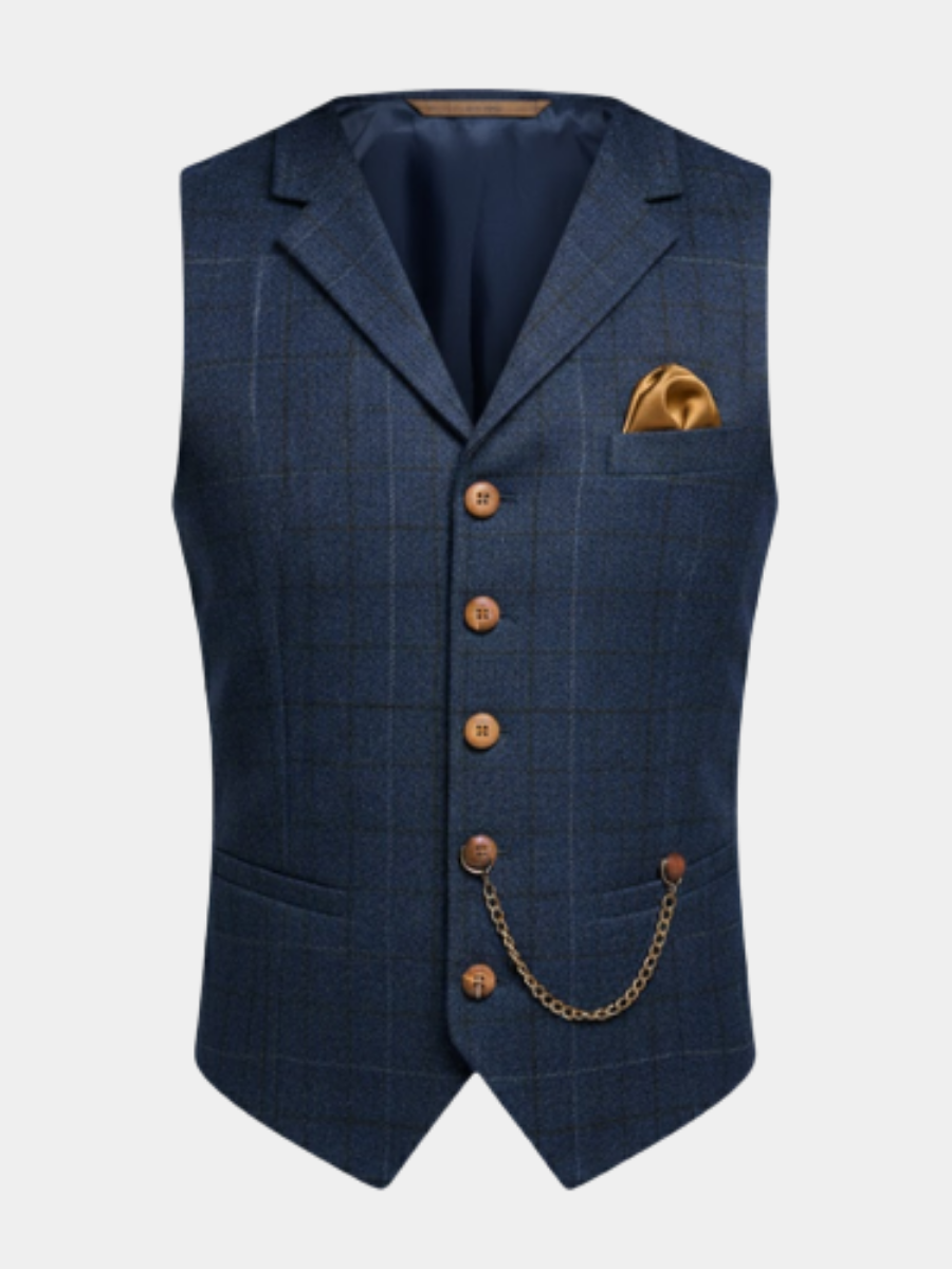 Gilet de costume élégant coupe ajustée col V pour tenue habillée raffinée homme – Morgat
