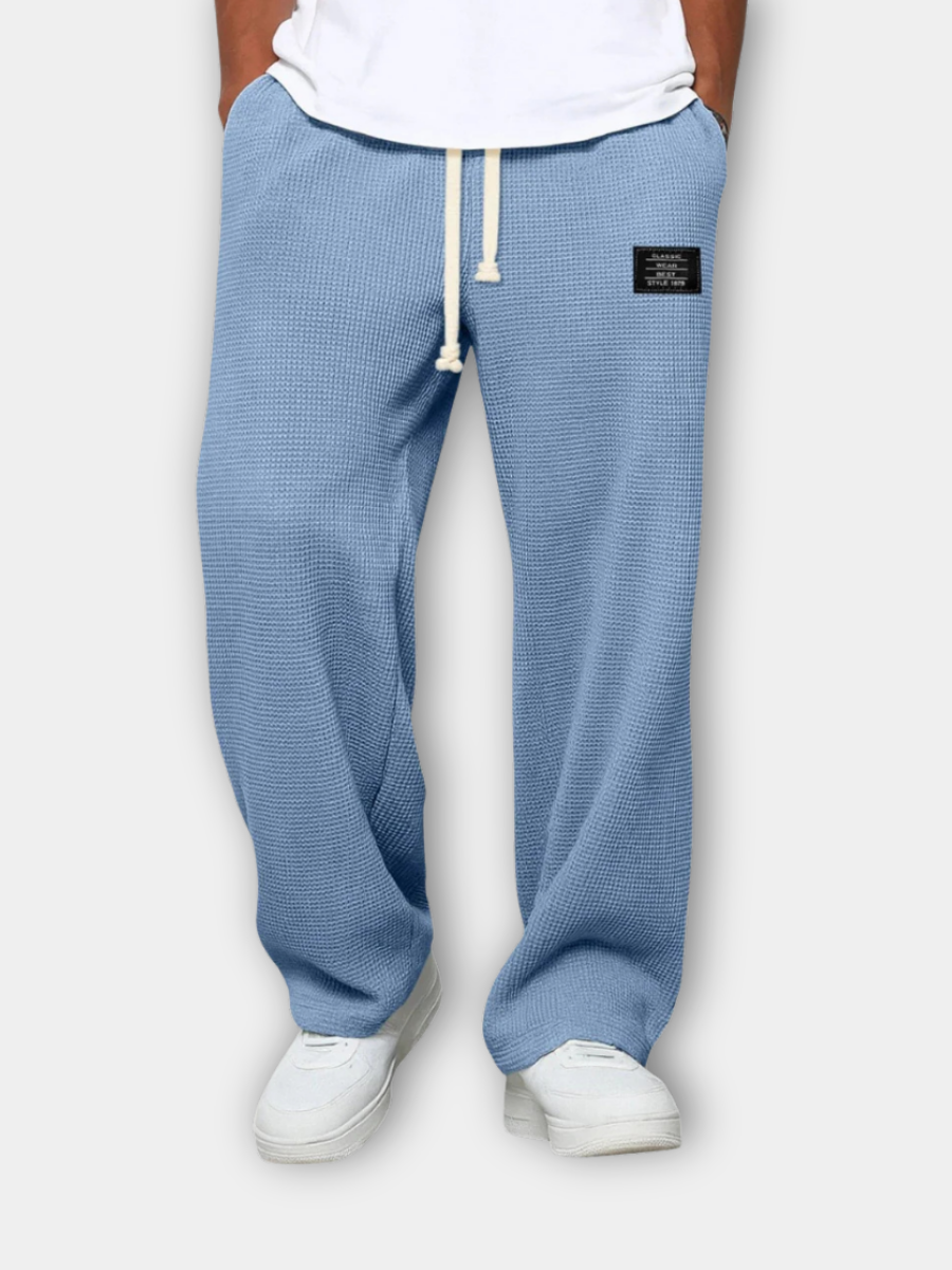 Pantalon large à taille cordon