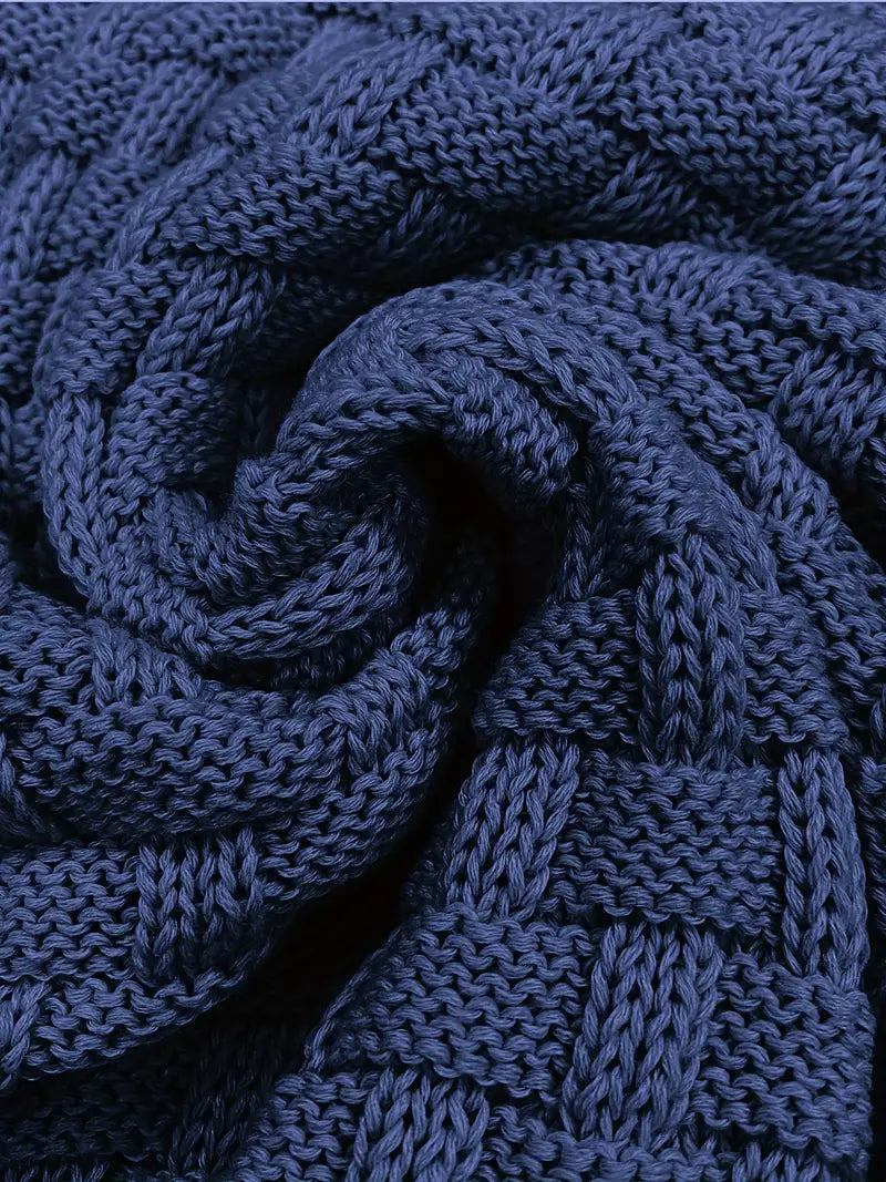 Pull en maille texturée coupe classique
