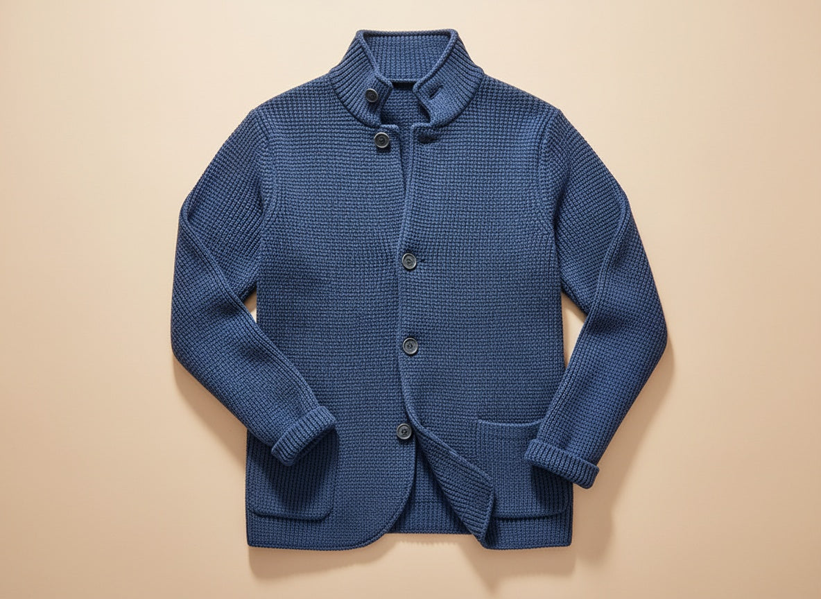 Cardigan en grosse maille à boutons