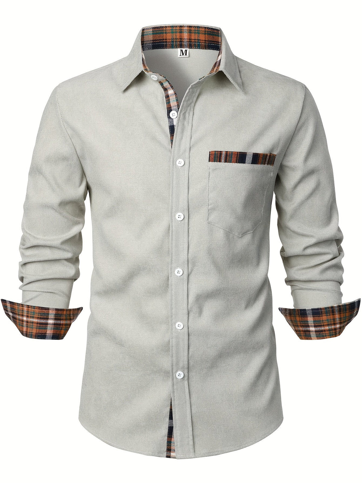 Chemise unie à col carré