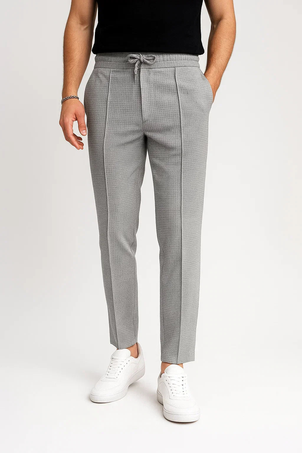 Pantalon d'inspiration vintage coupe équilibrée allure sobre homme – Poncé