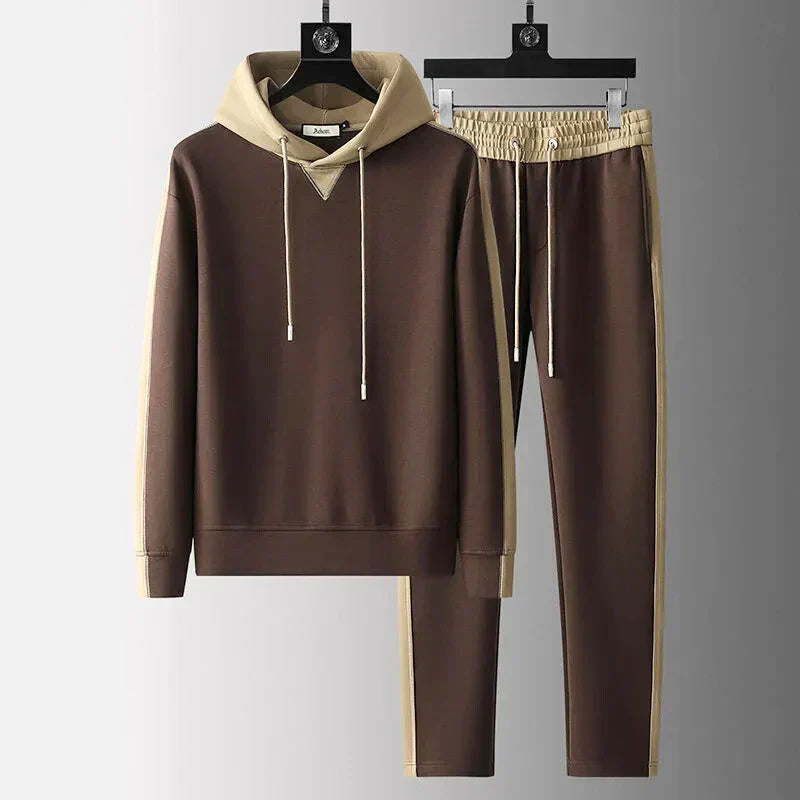 Ensemble sweat à capuche bicolore