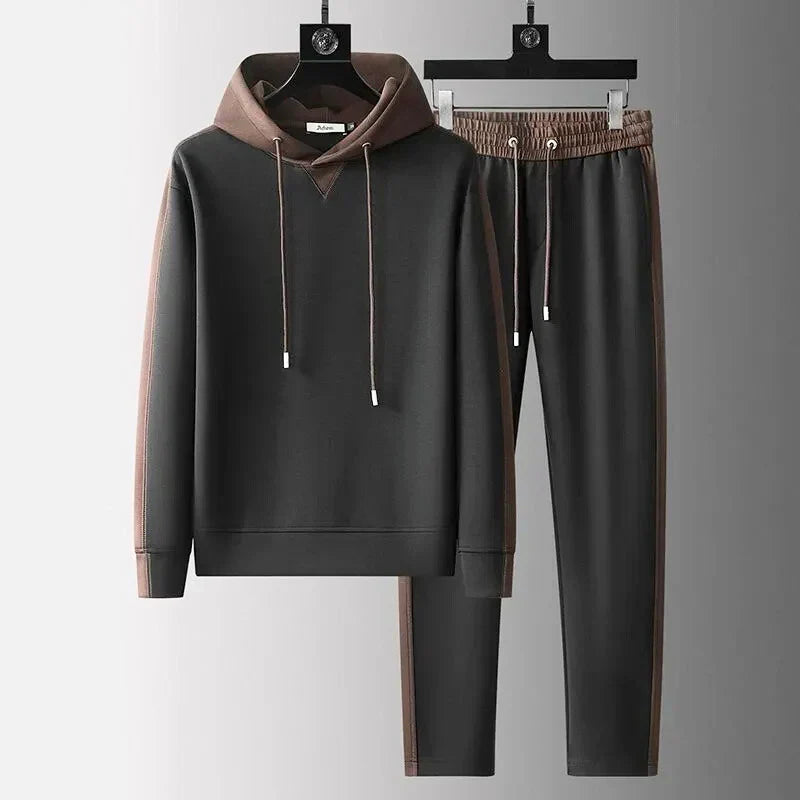 Ensemble sweat à capuche bicolore