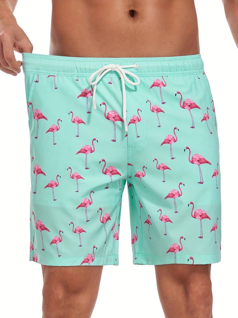 Short de bain mi-cuisse à cordon