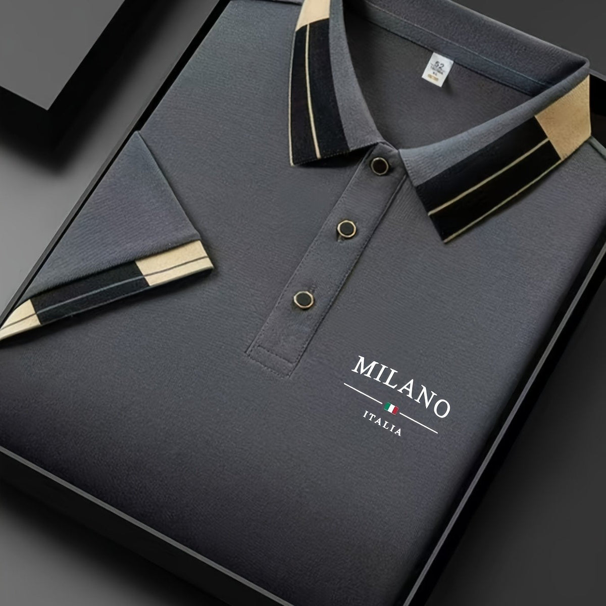 Polo maille aérée à col boutonné