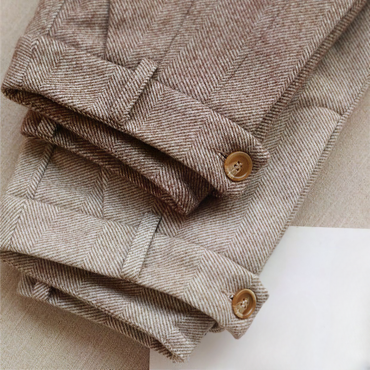Pantalon élégant en laine coupe sur mesure à pinces homme – Pontivy