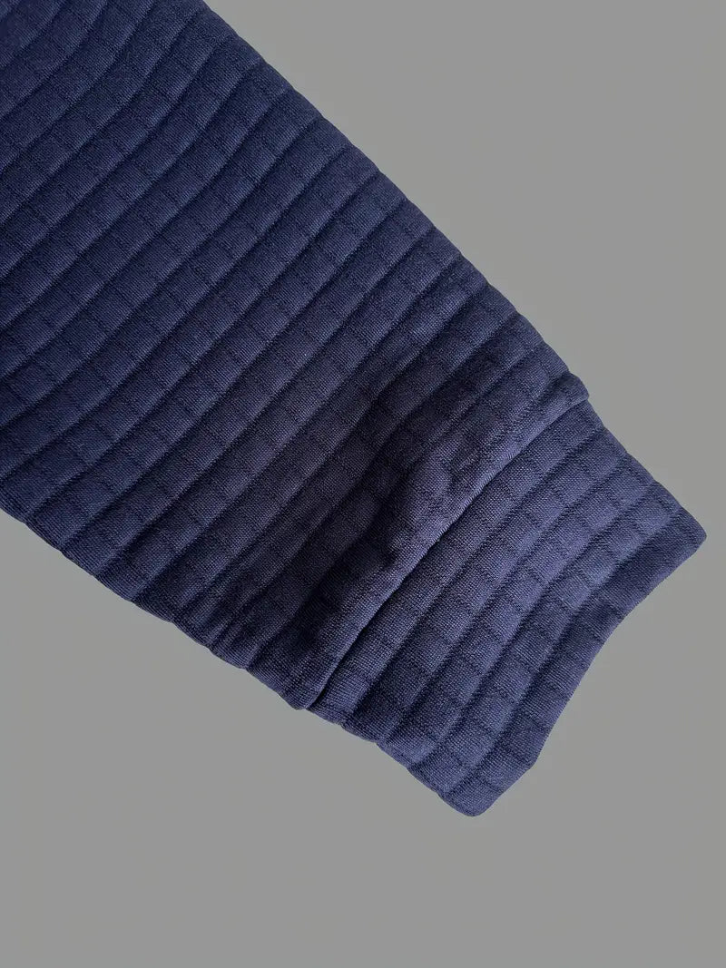 Polo matelassé manches longues poche zippée