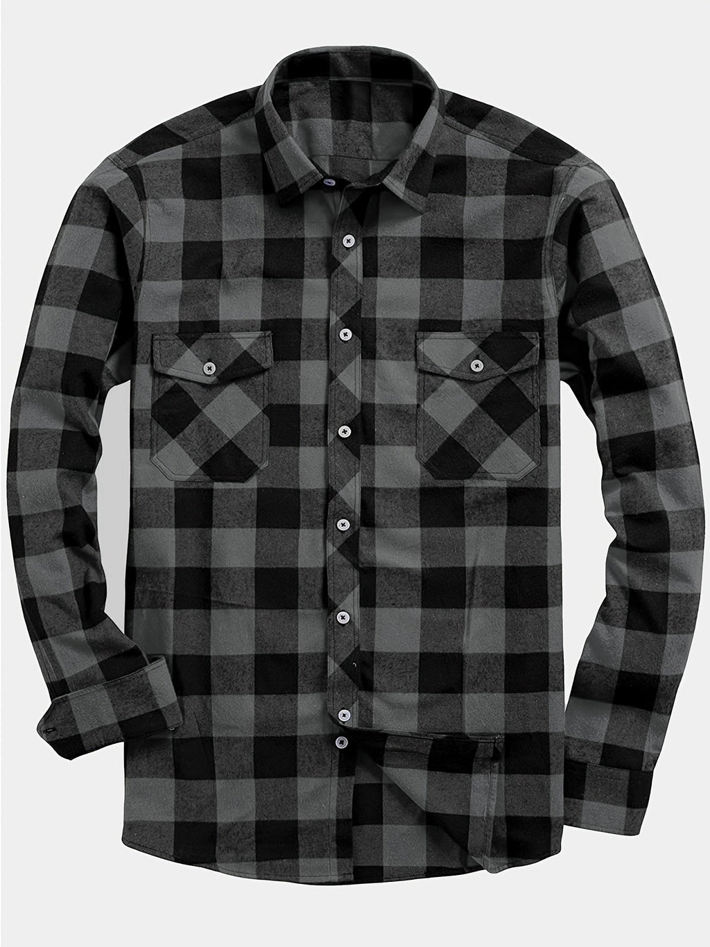 Chemise à grands carreaux deux poches
