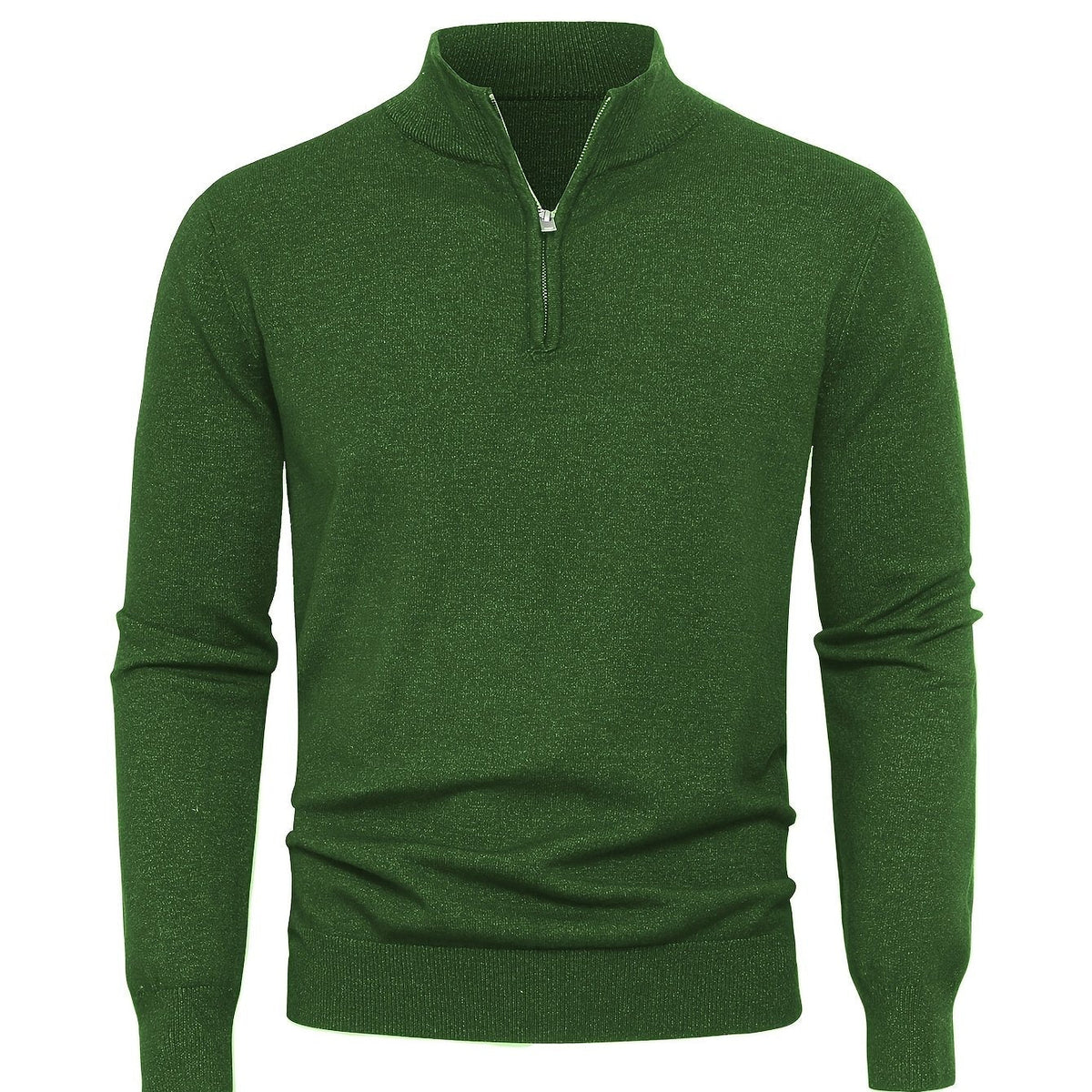 Pull col montant demi-zip maille texturée coupe classique homme – Montvendre