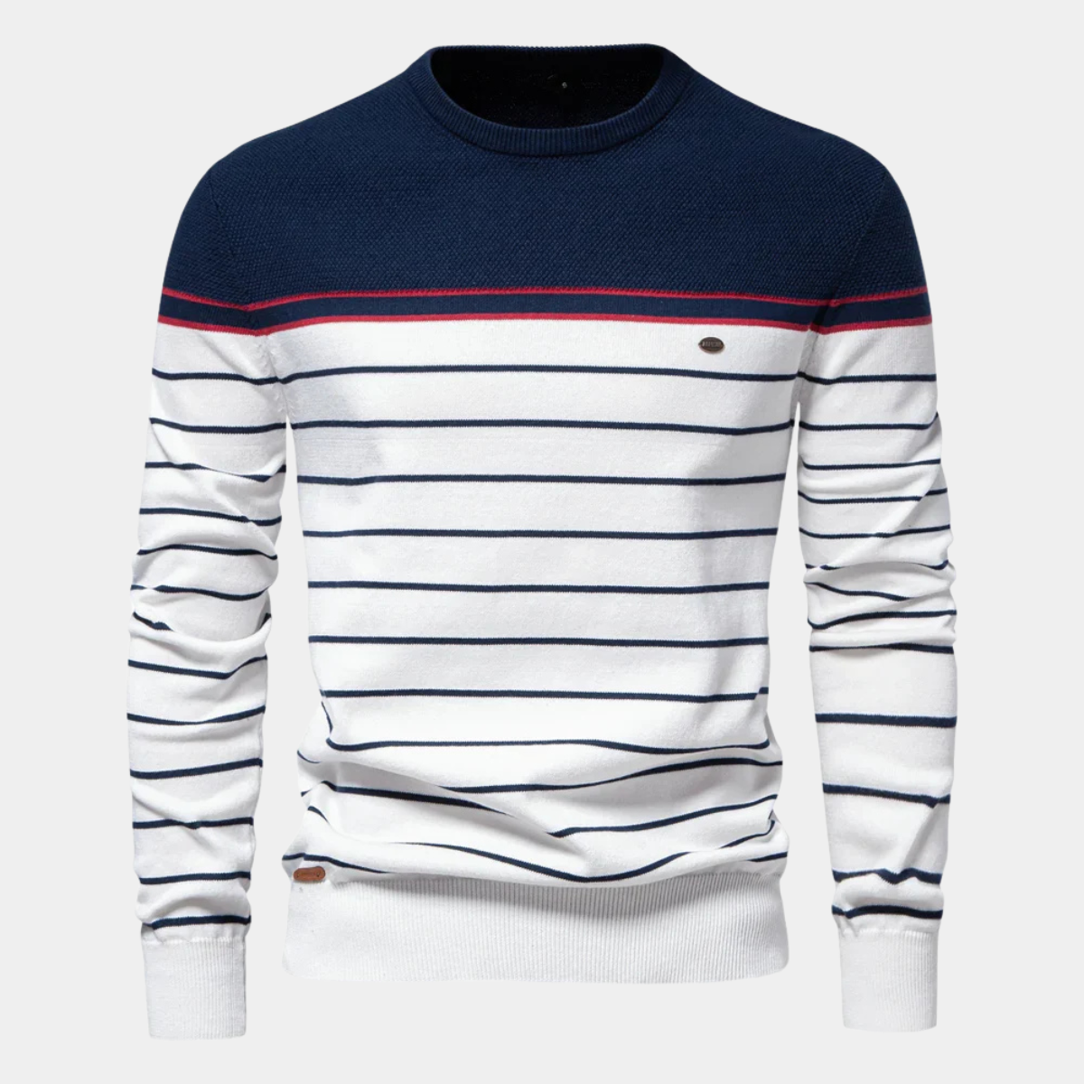 Pull en maille à rayures