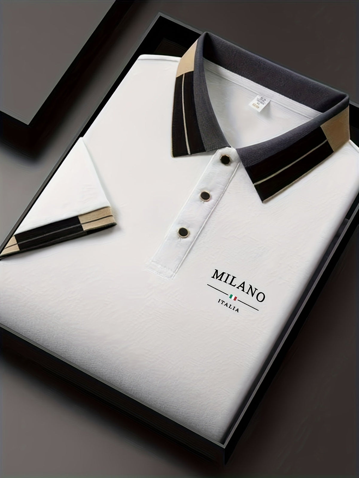 Polo maille aérée à col boutonné