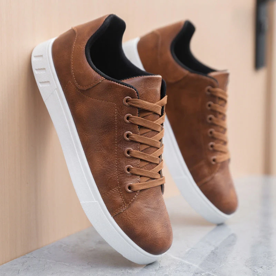 Baskets basses à lacets semelle contrastée pour le quotidien homme – Lantosque