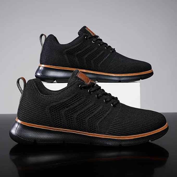 Baskets en maille ajourée à lacets à la finition soignée homme – Entrecasteaux