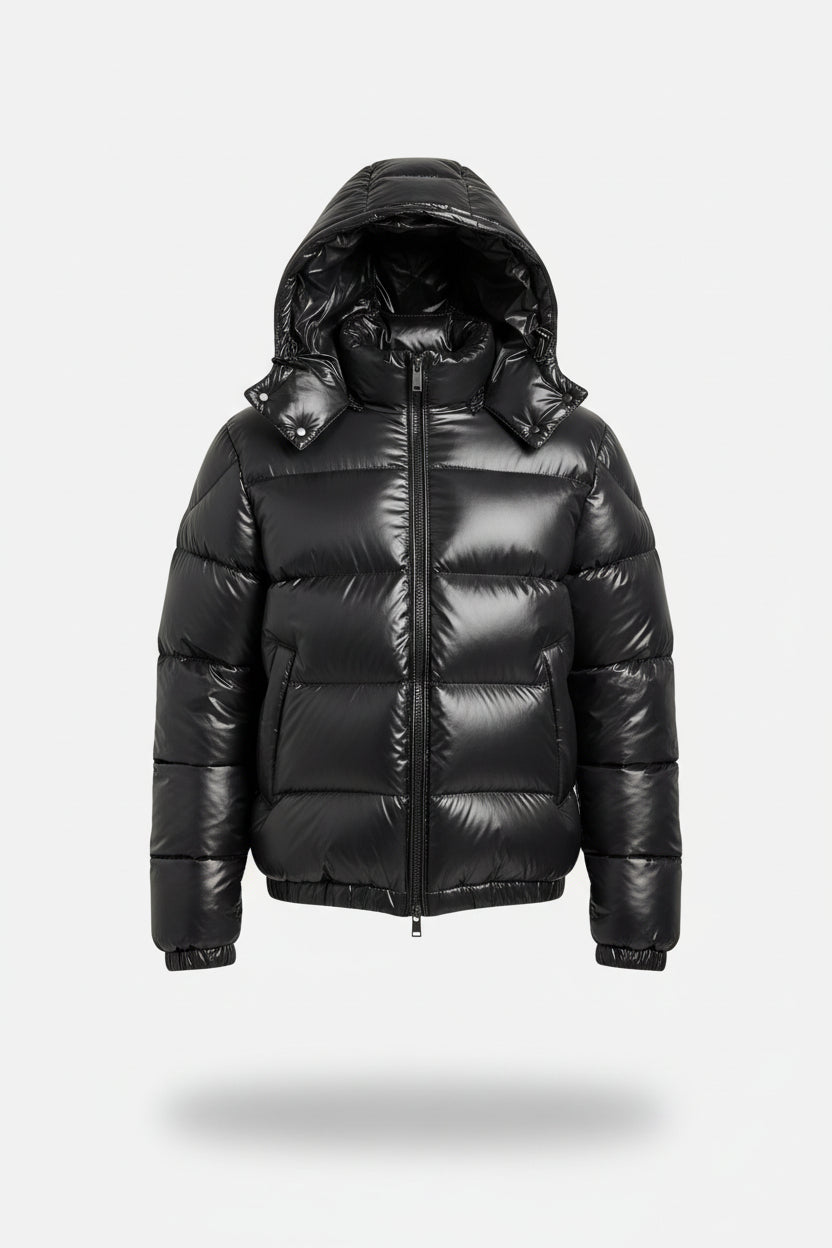 Veste matelassée doublée sherpa à capuche chaude hiver homme – Tonnerre