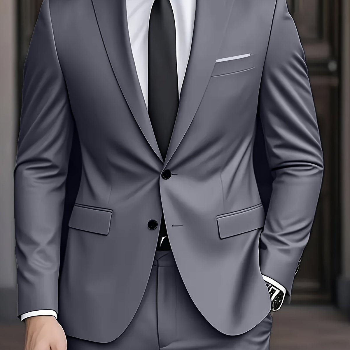 Costume moderne deux pièces pour le travail au style intemporel homme – Rapp