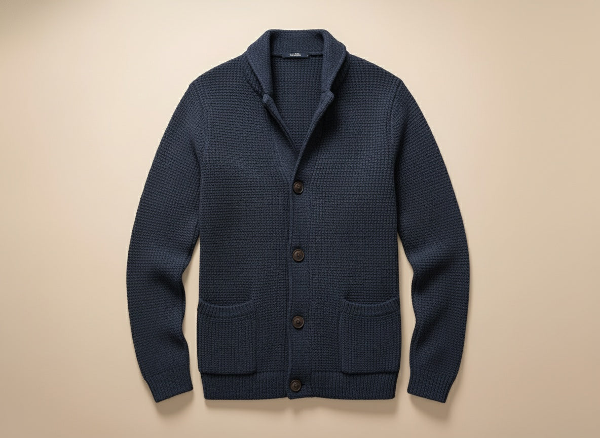 Cardigan en grosse maille à boutons