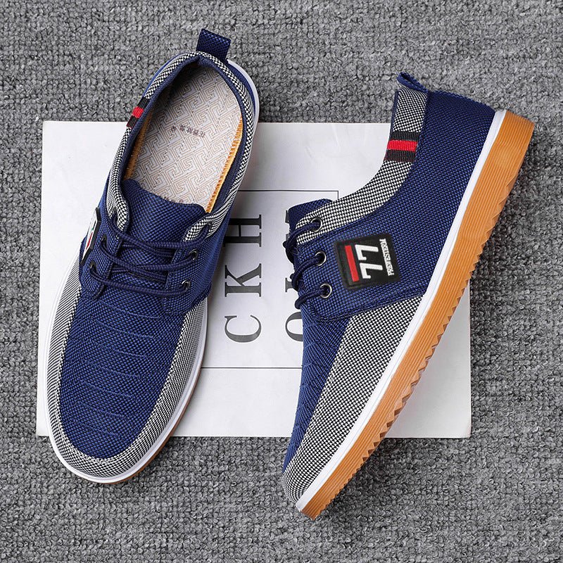 Chaussures à enfiler en toile brodée