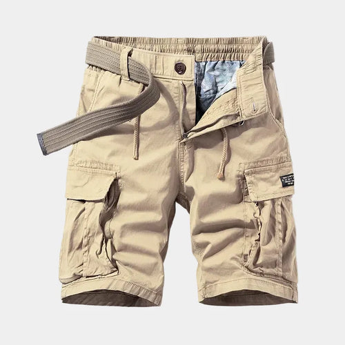 Bermuda cargo à taille resserrée avec lien de serrage homme – Trocadéro