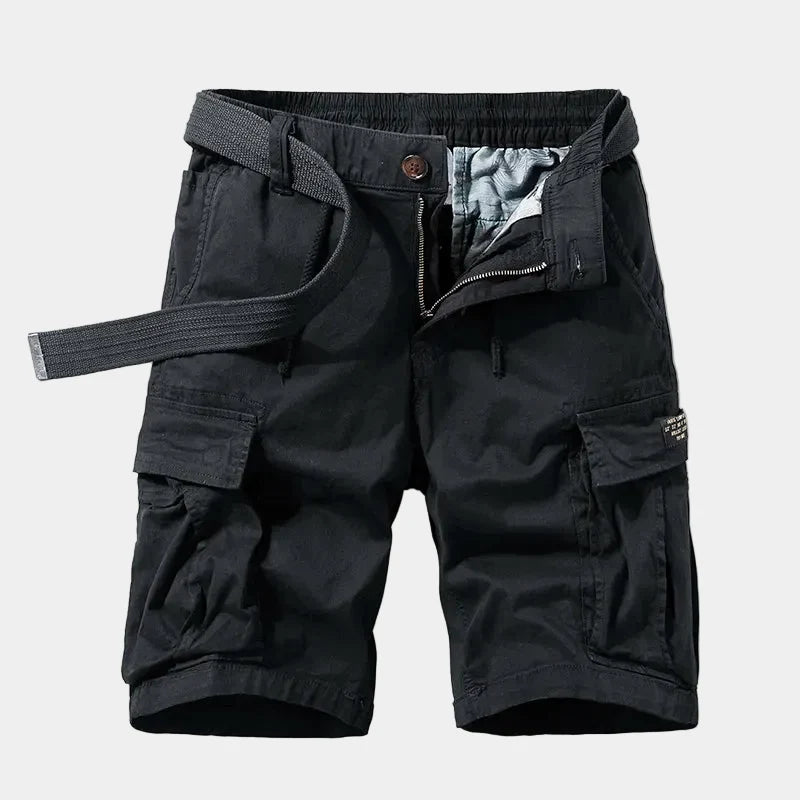 Bermuda cargo à taille resserrée avec lien de serrage homme – Trocadéro