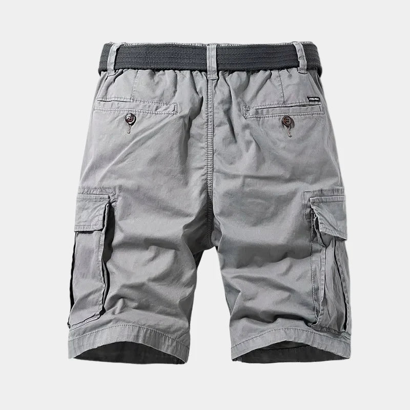 Bermuda cargo à taille resserrée avec lien de serrage homme – Trocadéro