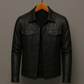 Veste en cuir style rider moderne pour le quotidien homme – Cucuron
