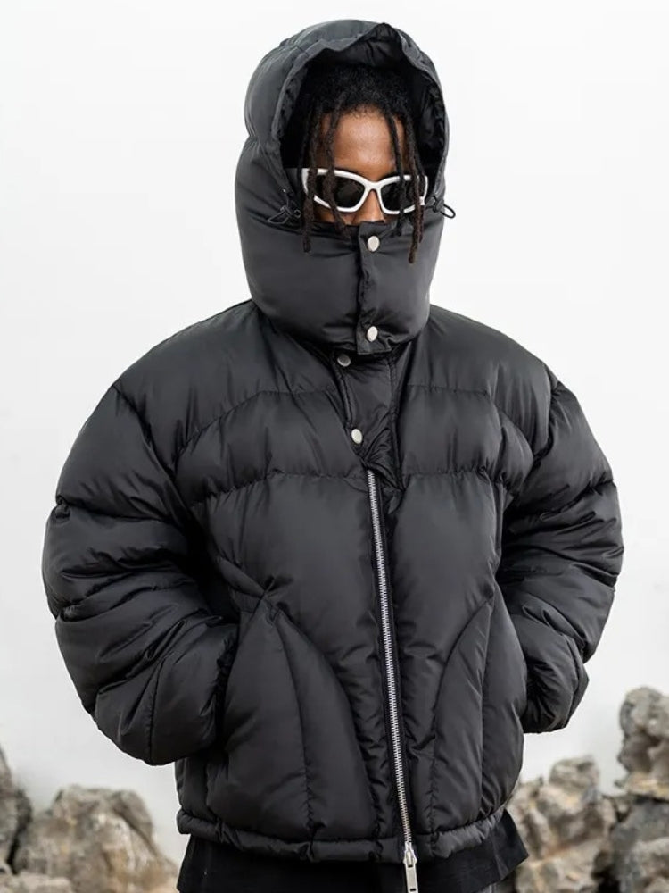 Doudoune d'hiver épaisse longue à capuche rembourrée homme – Azay