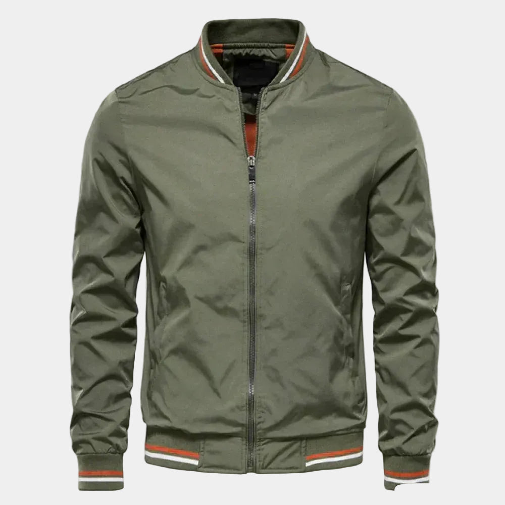 Blouson bomber zippé col montant pour le quotidien homme – Evenos