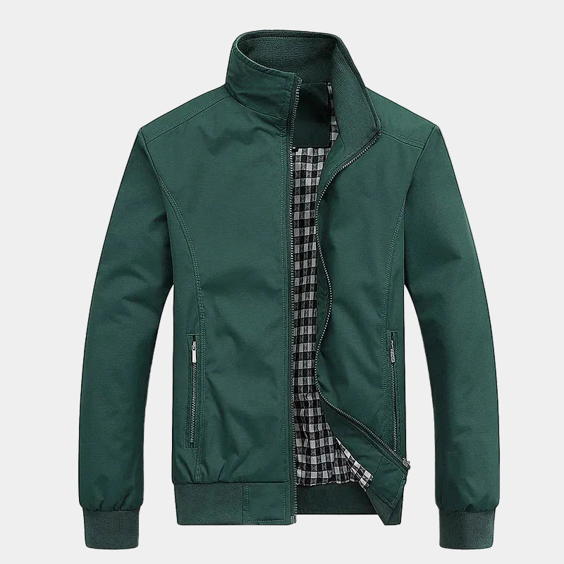 Blouson zippé à col montant poches zippées poignets resserrés homme – Pénestin